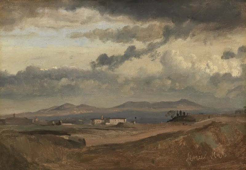 Udsigt over Sant'Onofrio-klosteret på Janicule, Rom - Jean-Baptiste Camille Corot
