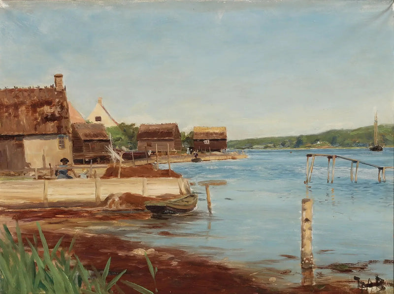 Udsigt over Roskilde-fjorden ved Jyllinge. - H. A. Brendekilde