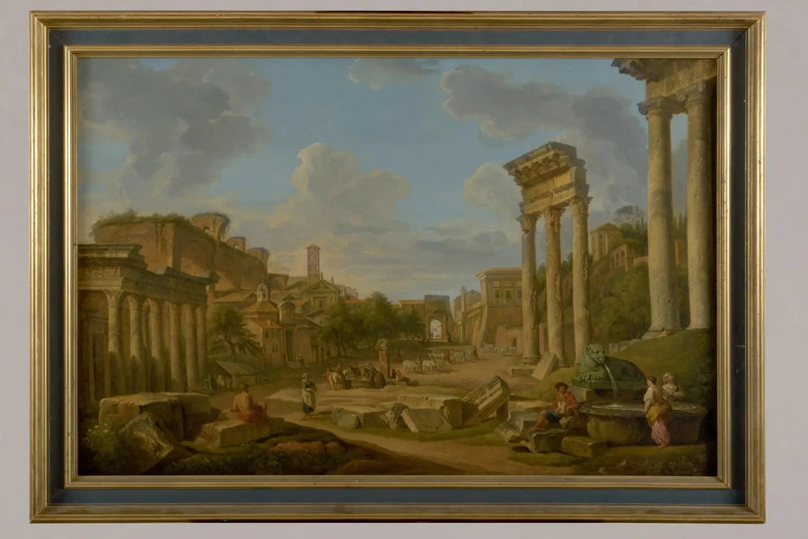 Udsigt over forumet i Rom - Giovanni Paolo Panini