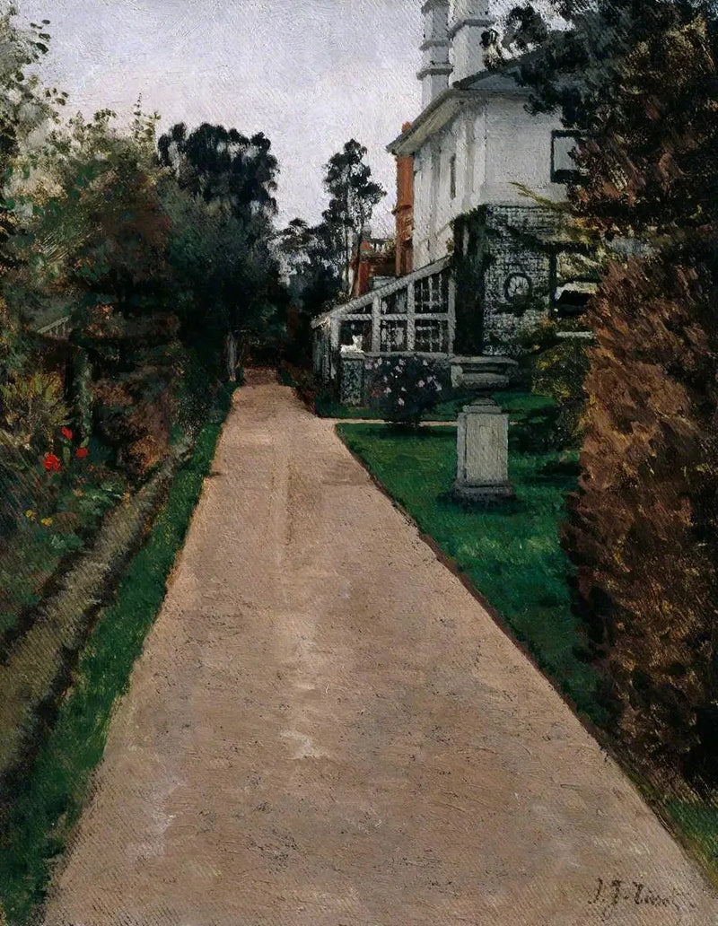 Udsigt over haven ved 17 Grove End Road - James Tissot