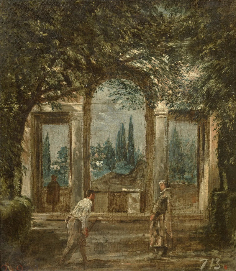 Udsigt over haven ved Villa Medici i Rom - Diego Velázquez