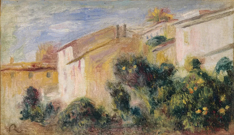 Udsigt over haven fra villaen - Pierre-Auguste Renoir