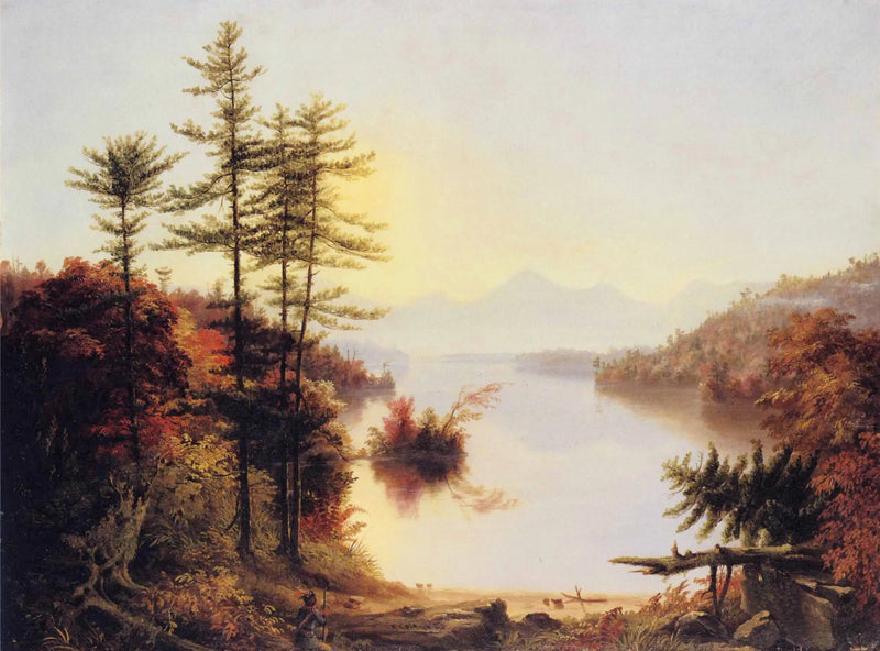 Udsigt over søen Winnipiseogee - Thomas Cole