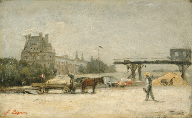 Udsigt over Louvre - Stanislas Lépiné