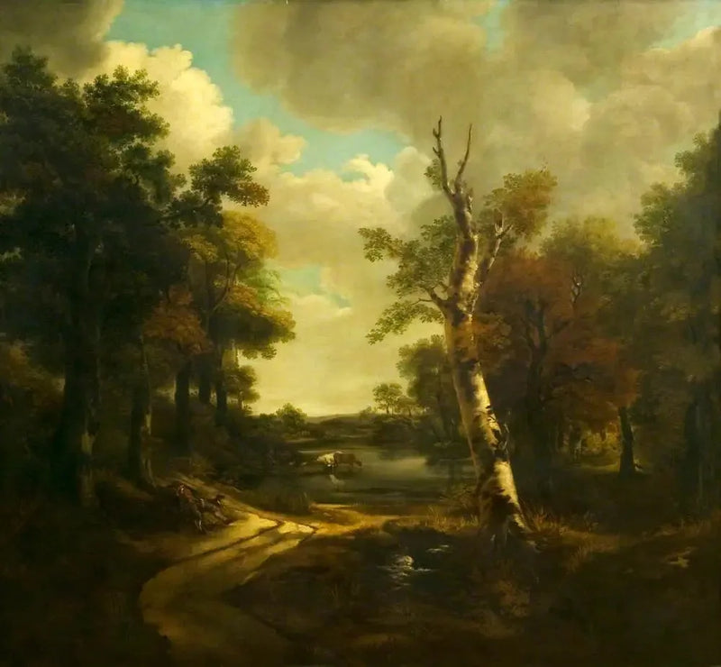 Udsigt over Drinkstone Park, Stowmarket, Suffolk - Thomas Gainsborough
