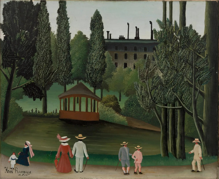 Udsigt over Parc Montsouris, Le Kiosque - Henri Rousseau