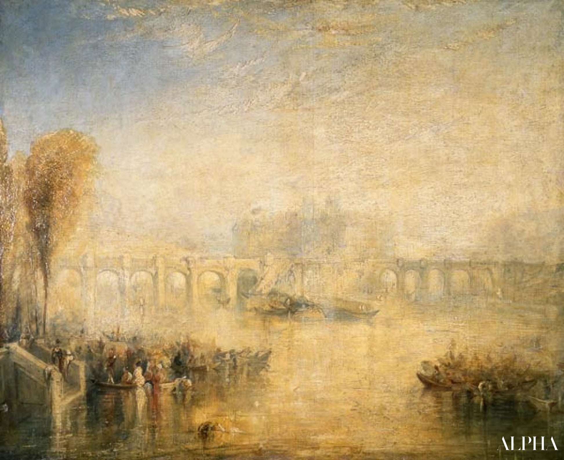 Vue du Pont Neuf - William Turner - Reproductions de tableaux et peintures haut de gamme