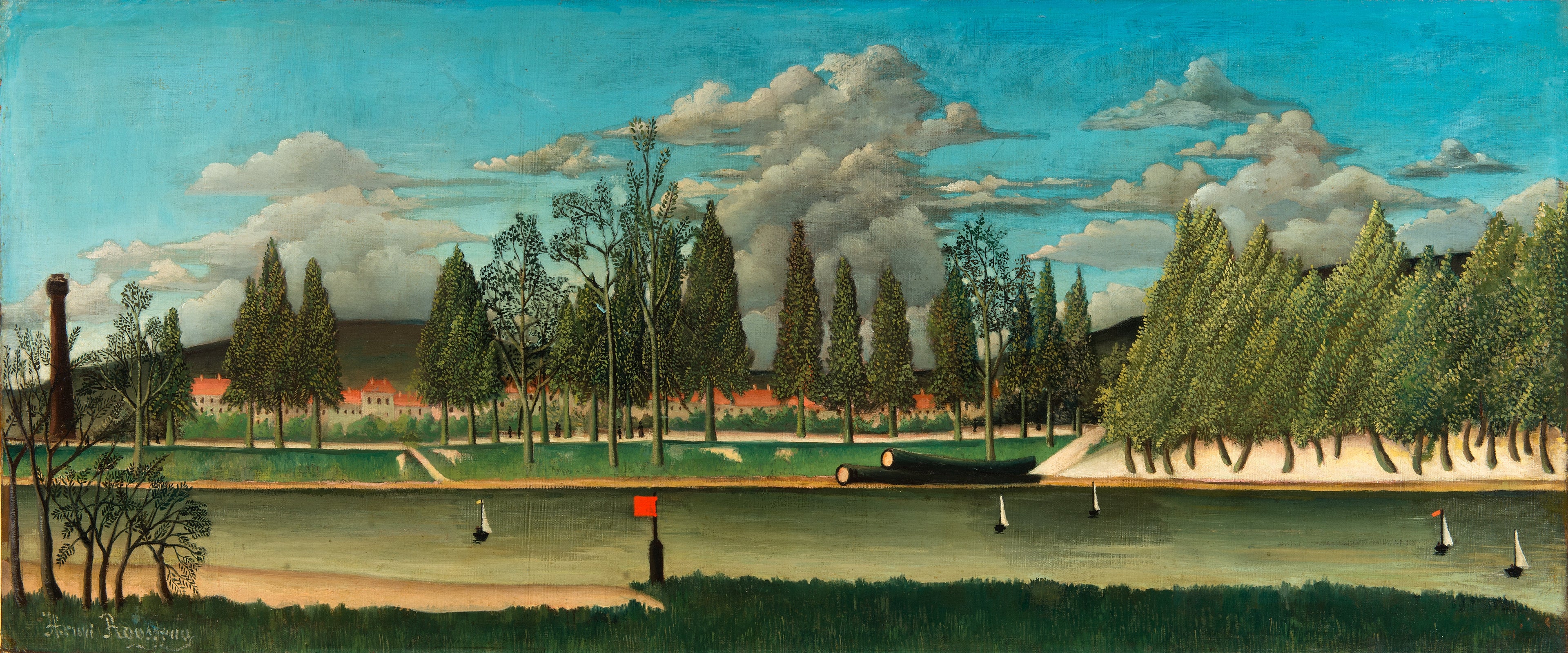 Udsigt over Asnières kaj - Henri Rousseau