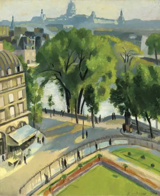Udsigt over Louvre-broen - Robert Delaunay