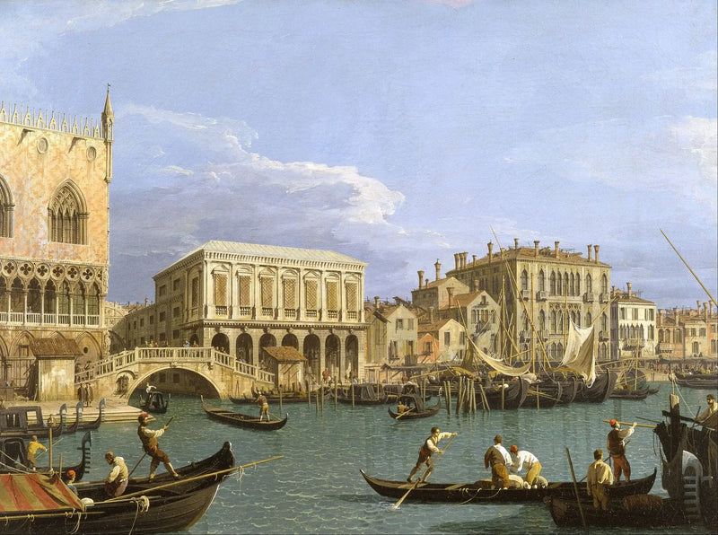 Udsigt over Riva degli Schiavoni, Venedig - Canaletto