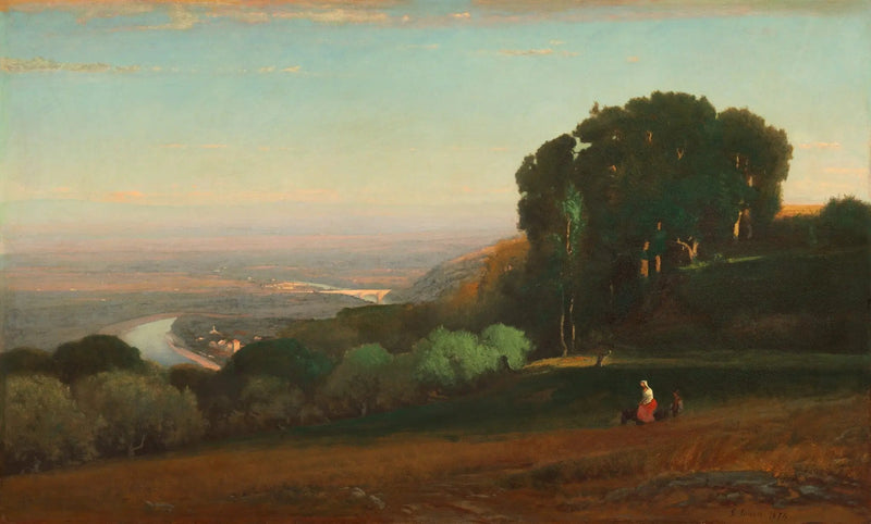 Udsigt over Tiberen nær Perugia - George Inness