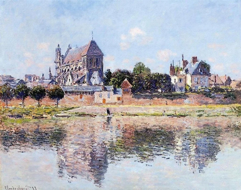 Udsigt over Vernon Church W843 - Claude Monet