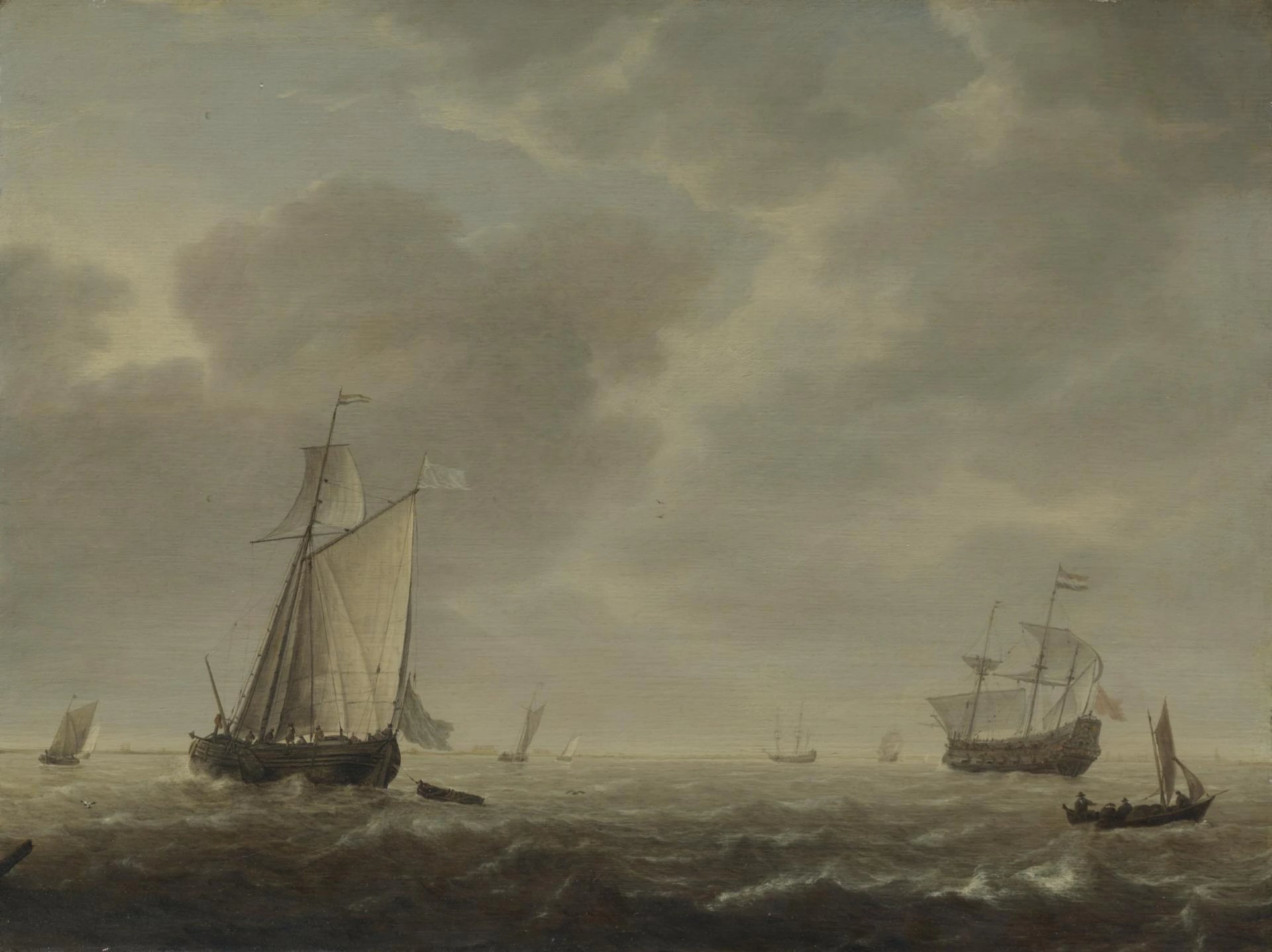 Une vue d'un estuaire - Simon de Vlieger