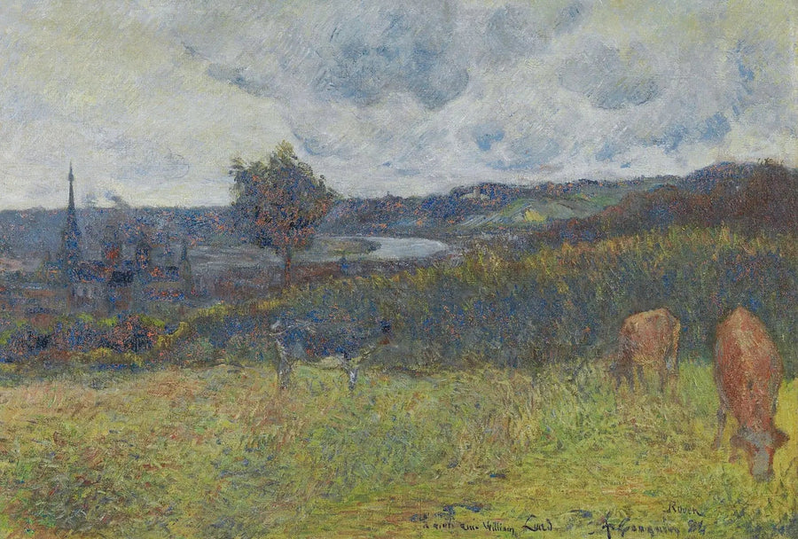 Generel udsigt over Rouen - Paul Gauguin