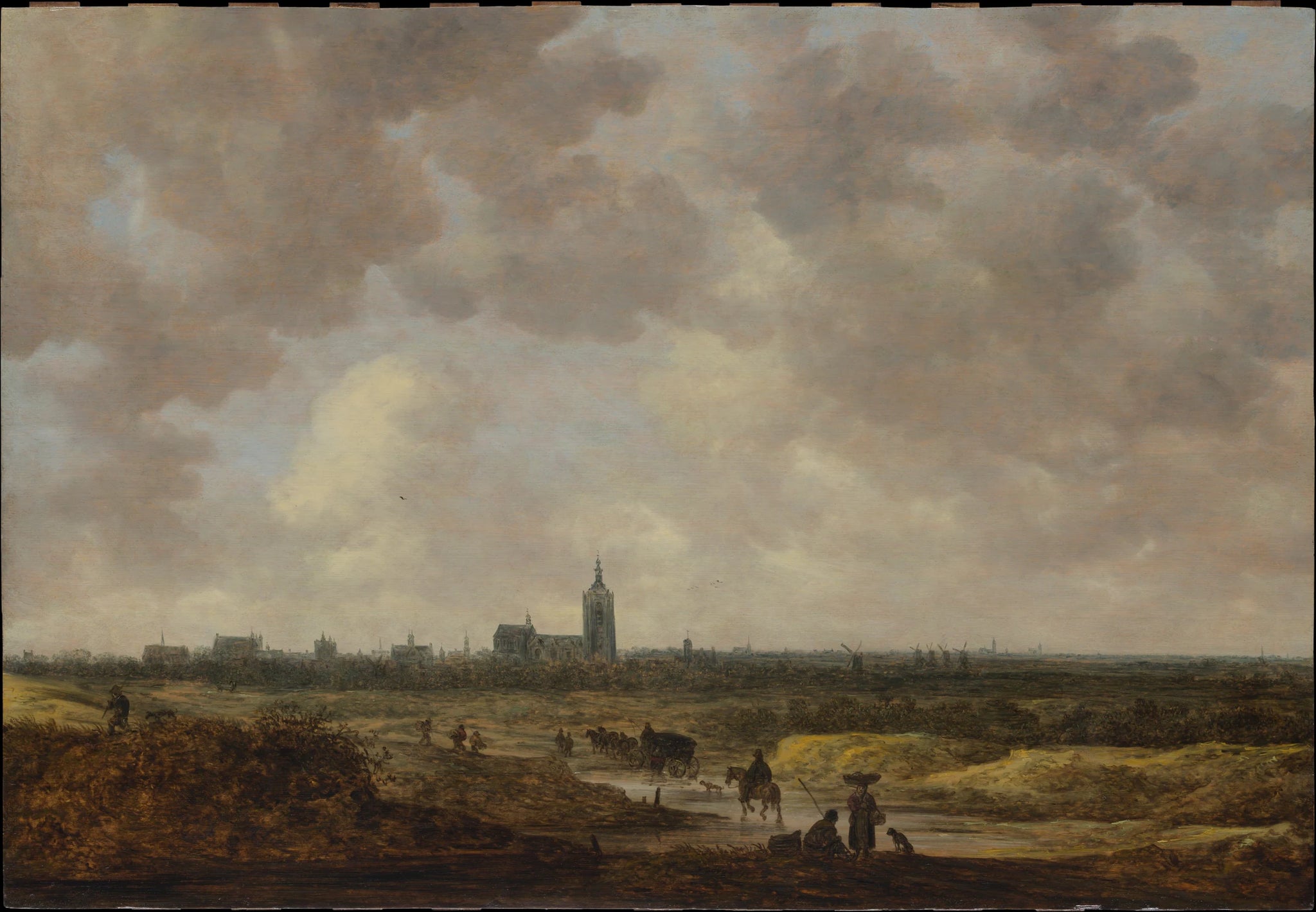 Une vue de La Haye depuis le nord-ouest - Jan van Goyen