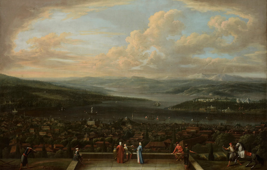 Vue d'Istanbul depuis l'ambassade des Pays-Bas à Pera - Jean-Baptiste van Mour