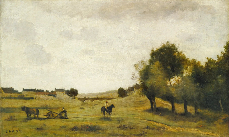 Udsigt nær Épernon - Jean-Baptiste Camille Corot