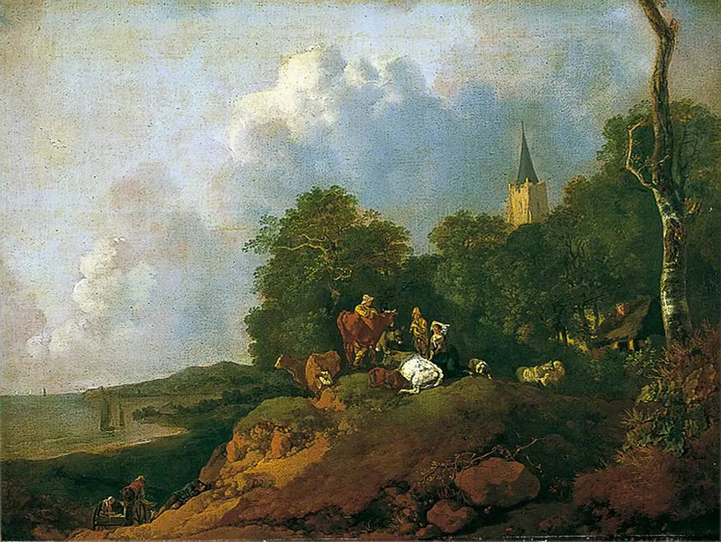 Udsigt nær kysten - Thomas Gainsborough