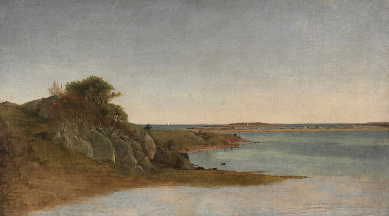 Udsigt nær Newport - John Frederick Kensett