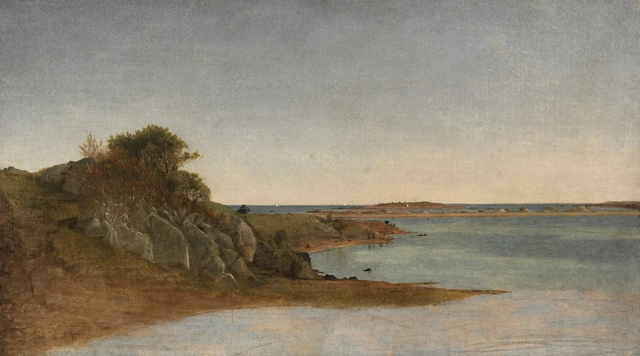 Udsigt nær Newport - John Frederick Kensett