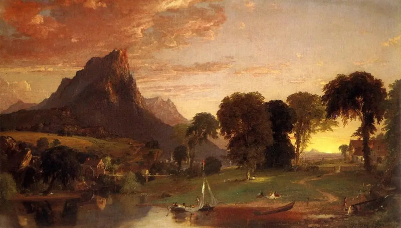 Udsigt nær Sherburne, Chenango County - Jasper Francis Cropsey