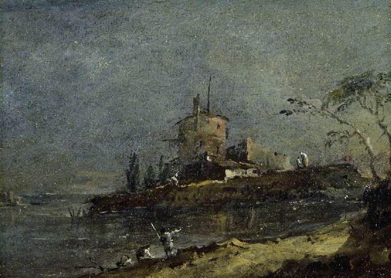 Udsigt nær Venedig - Francesco Guardi