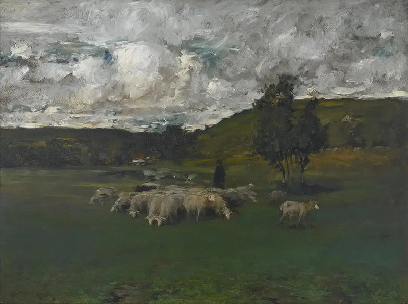 Udsigt nær stemmelokalet - William Merritt Chase