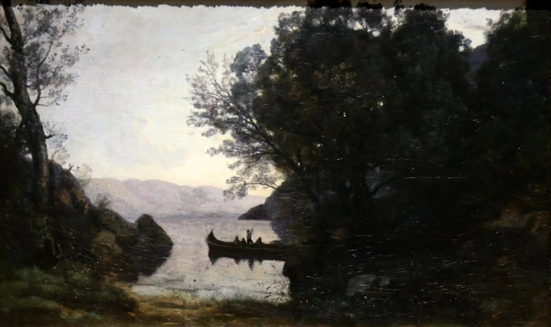 Udsigt taget ved Riva, Italiensk Tyrol - Jean-Baptiste Camille Corot