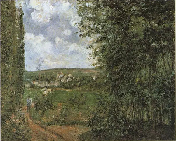 Udsigt fra Gratte-Coqs kysten, Pontoise - Camille Pissarro