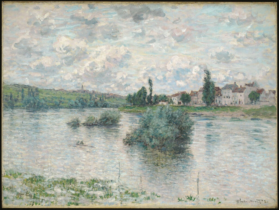 Udsigt over Seinen ved Lavacourt W540 - Claude Monet