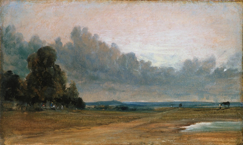 Udsigt over Hampstead Heath med Harrow i det fjerne - John Constable