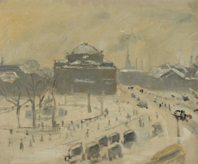 Udsigt over Kongens Nytorv, København. -Michael Peter Ancher