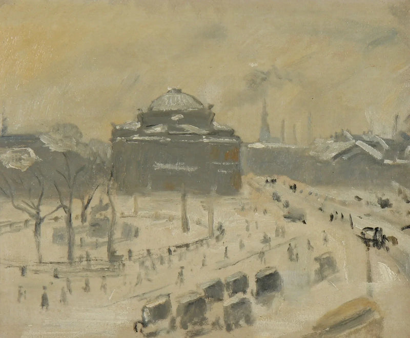 Udsigt over Kongens Nytorv, København. -Michael Peter Ancher