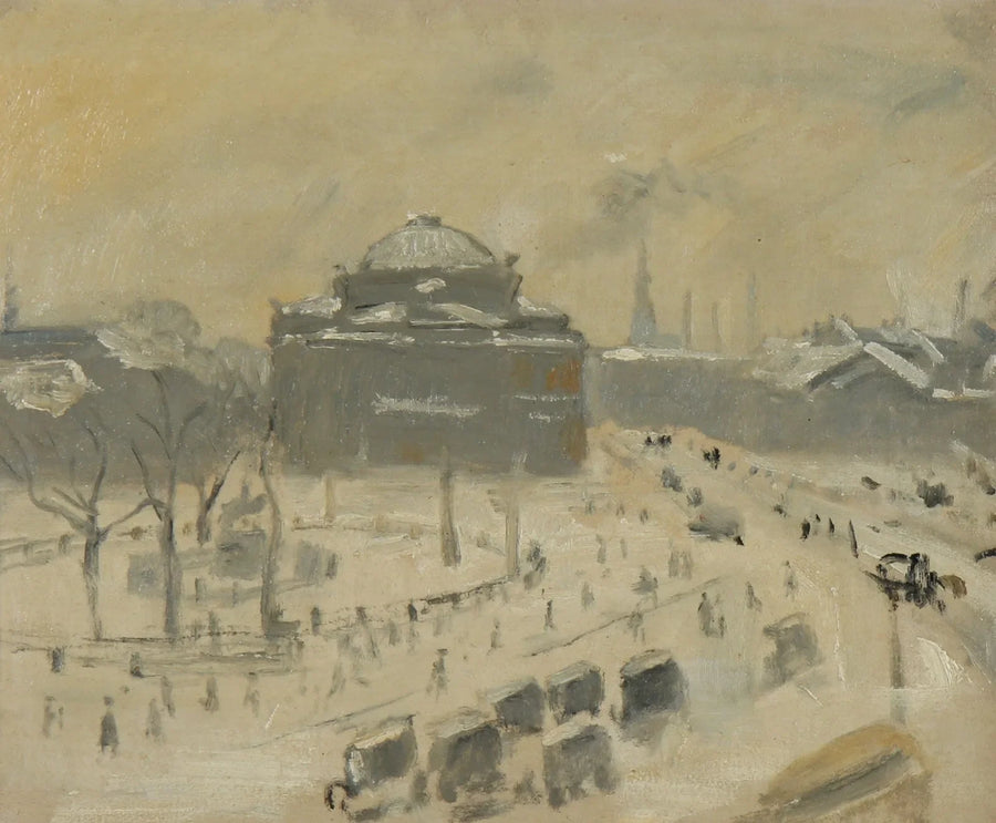 Udsigt over Kongens Nytorv, København. -Michael Peter Ancher