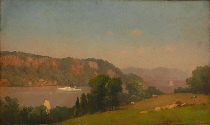 Udsigt over Hudson - George Inness
