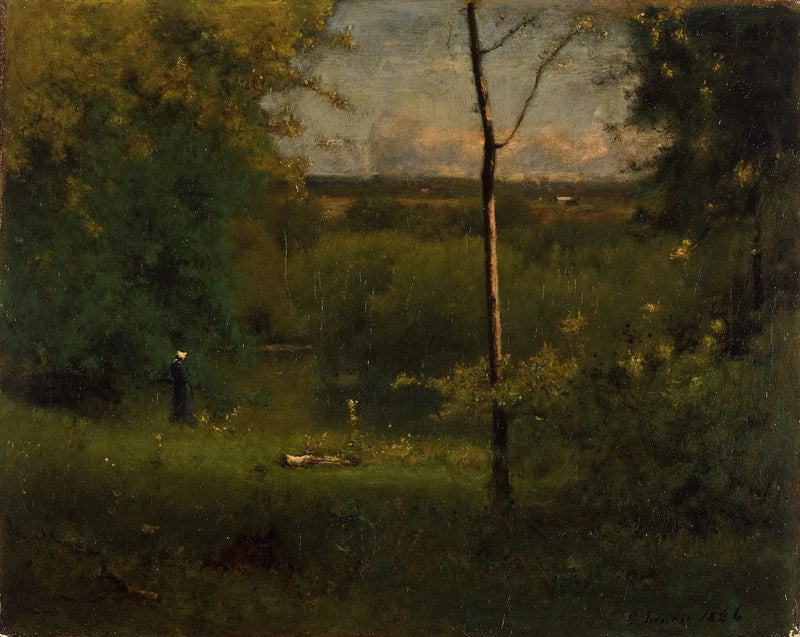 Udsigt over floden - George Inness