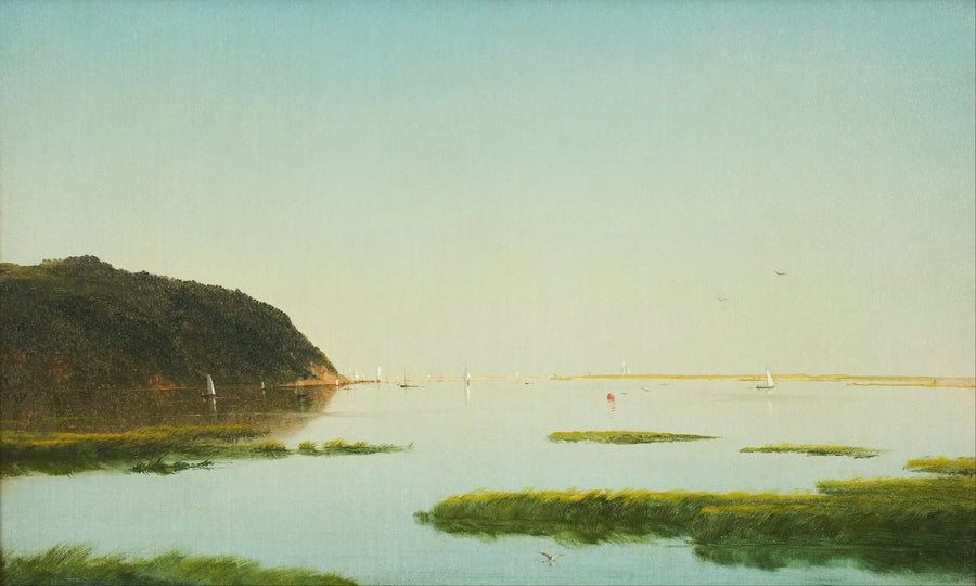 Udsigt over floden Shrewsbury, New Jersey - John Frederick Kensett