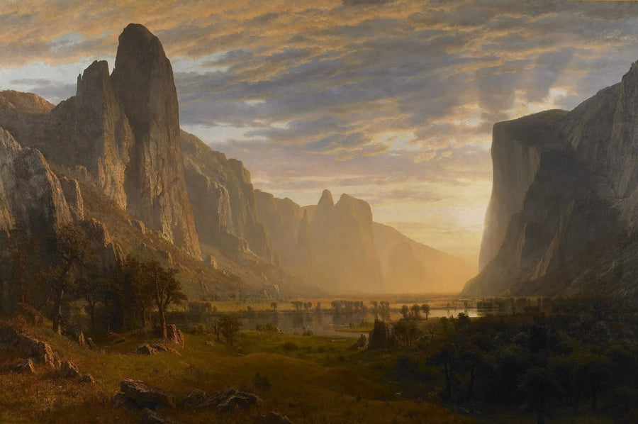 Udsigt over Yosemite-dalen, Californien - Albert Bierstadt