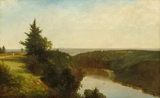 Udsigt over Genesee nær Mount Morris - John Frederick Kensett