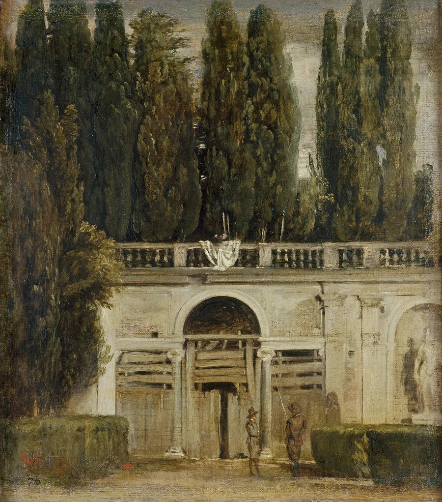 Udsigt over villa Médicis' have i Rom - Diego Velázquez