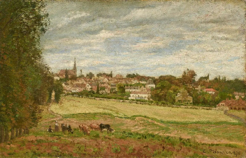 Udsigt over landsbyen Marly-le-Roi - Camille Pissarro