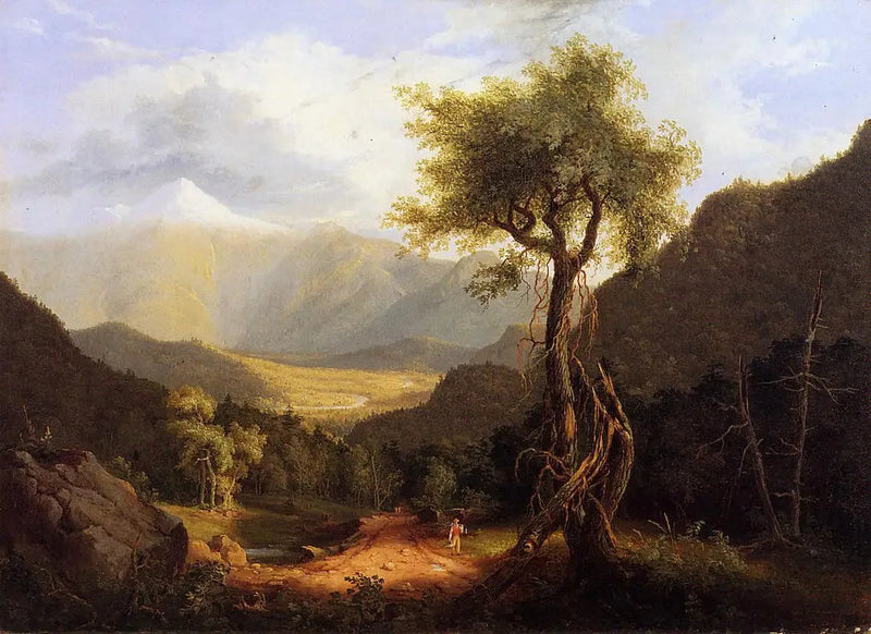 Udsigt over de hvide bjerge - Thomas Cole
