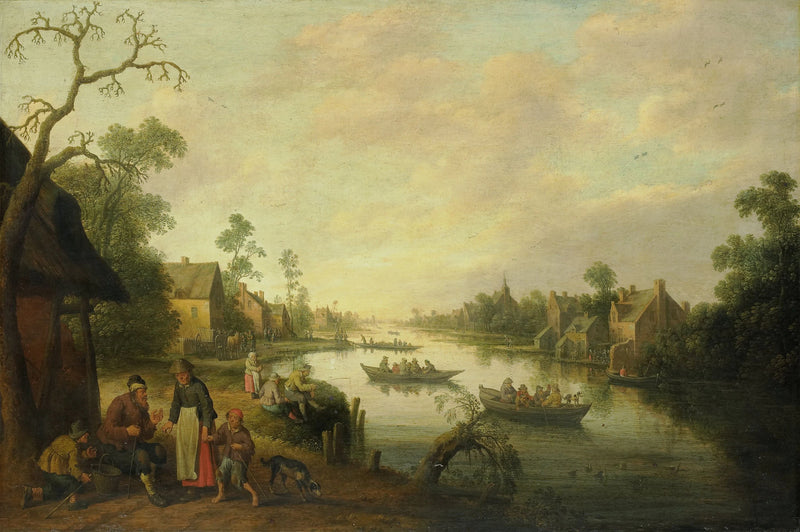 Vue sur la rivière - Joost Cornelisz. Droochsloot