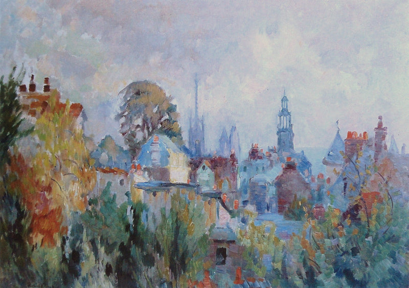 Udsigt over Rouen - Robert Antoine Pinchon