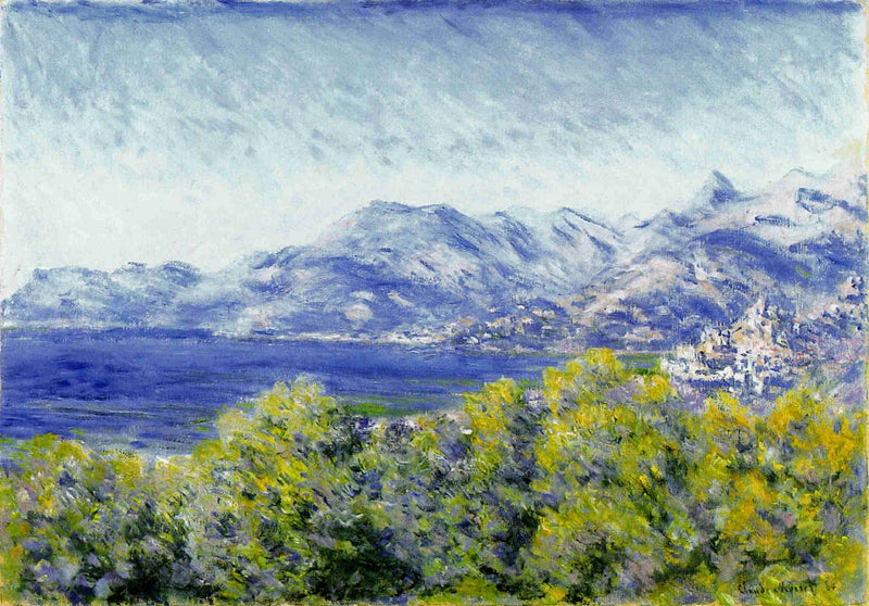 Udsigt over Ventimiglia W878 - Claude Monet