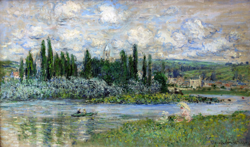 Udsigt over Vétheuil W609 - Claude Monet