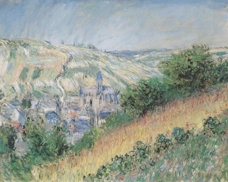 Udsigt over Vétheuil W696 - Claude Monet