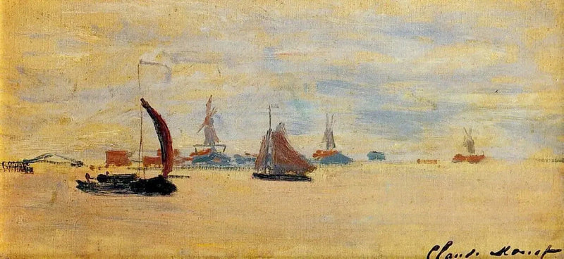 Udsigt over Voorzaan W176 - Claude Monet
