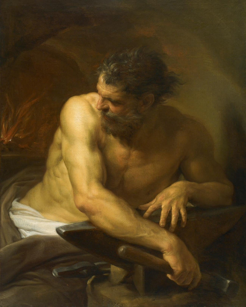 Vulcain i sin smedje - Pompeo Batoni