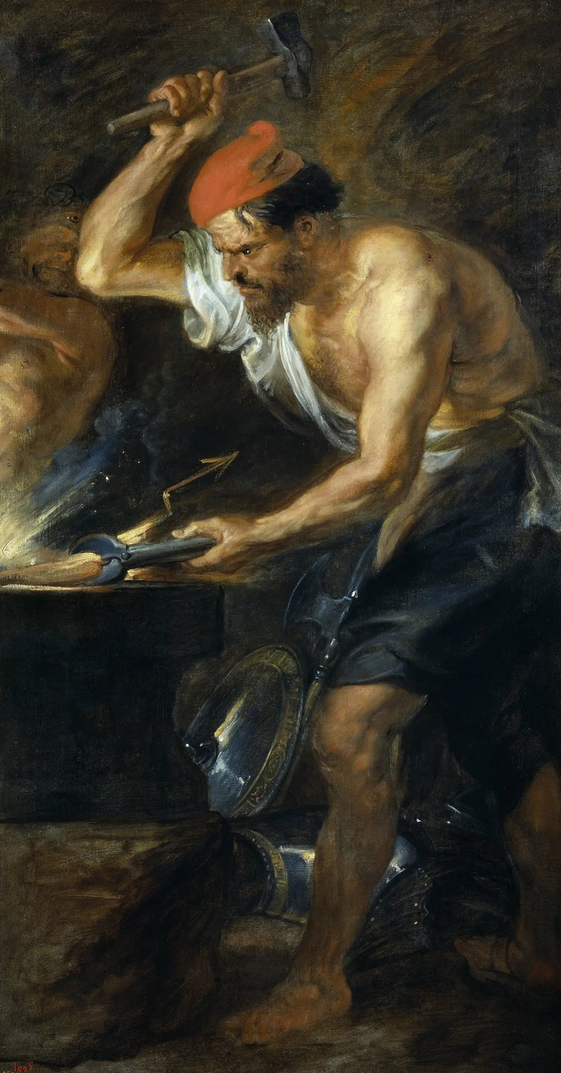 Vulcain smeder Jupiters tordenskjolde - Peter Paul Rubens